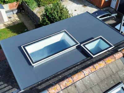 Flat roof with skylight installers near me Surrey